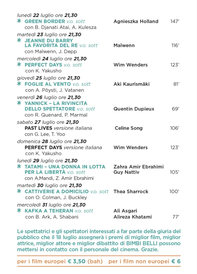 immagine per '24 Arena Nuovo Sacher Luglio - Programma pag. 04